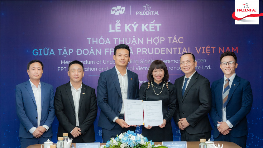 Tập đoàn FPT ký kết hợp tác với Prudential Việt Nam thúc đẩy chuyển đổi số toàn diện và cung cấp các giải pháp công nghệ thông tin tiên tiến, giải pháp thanh toán không dùng tiền mặt. Tập đoàn FPT ký kết hợp tác với Prudential Việt Nam thúc đẩy chuyển đổi số toàn diện và cung cấp các giải pháp công nghệ thông tin tiên tiến, giải pháp thanh toán không dùng tiền mặt.