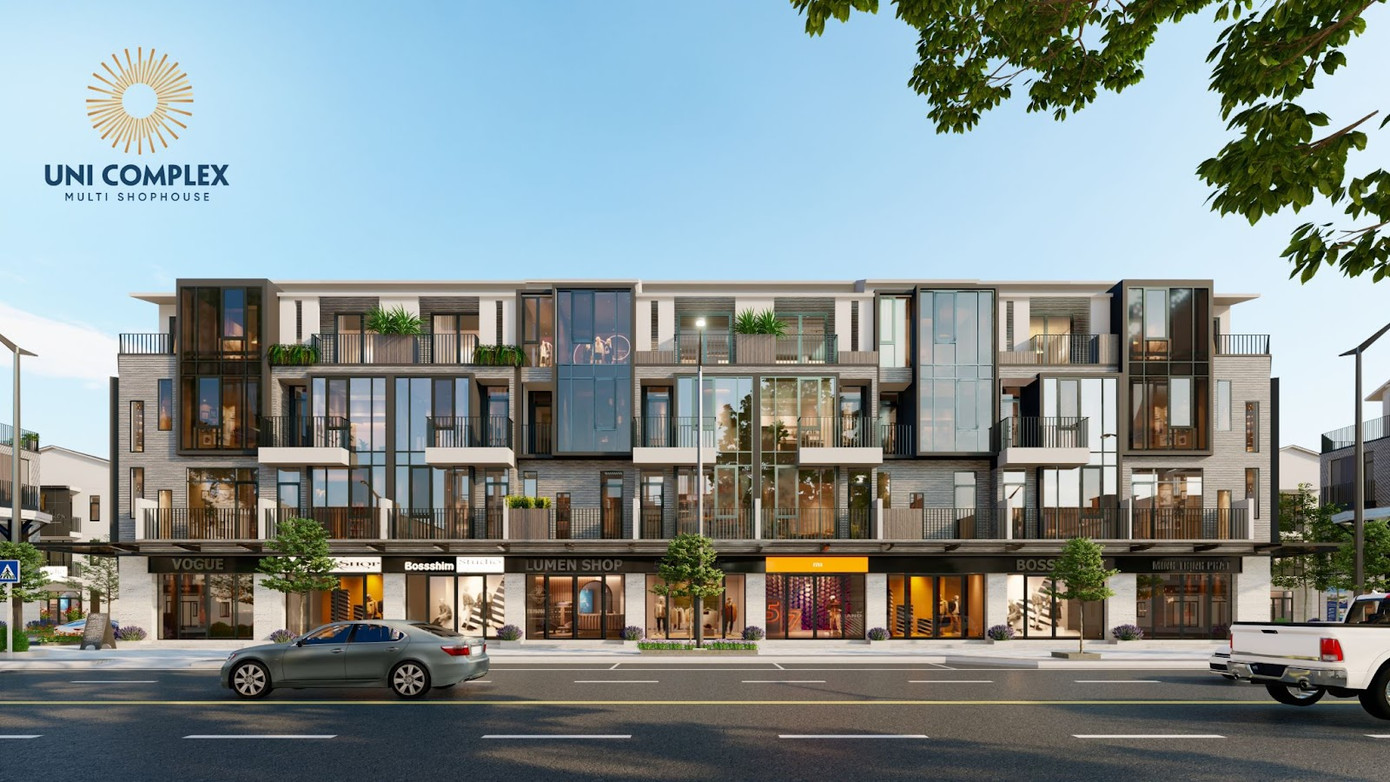 Khu phố thương mại Uni Complex (Nguồn: Công ty Eximrs) Khu phố thương mại Uni Complex (Nguồn: Công ty Eximrs)