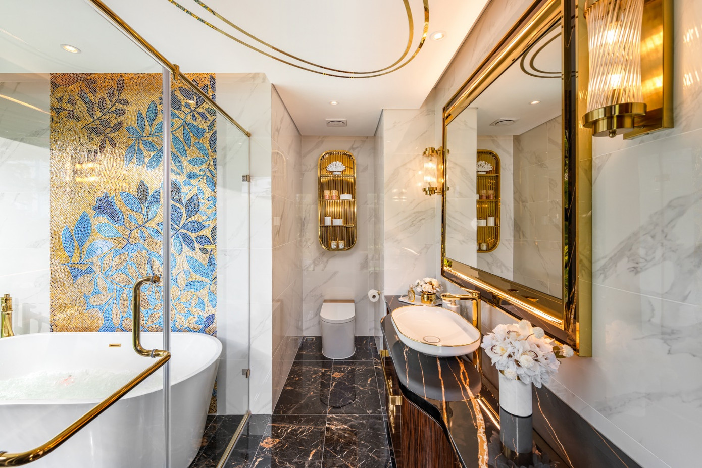 Không gian phòng tắm đẳng cấp tại Golden Crown Hai Phong