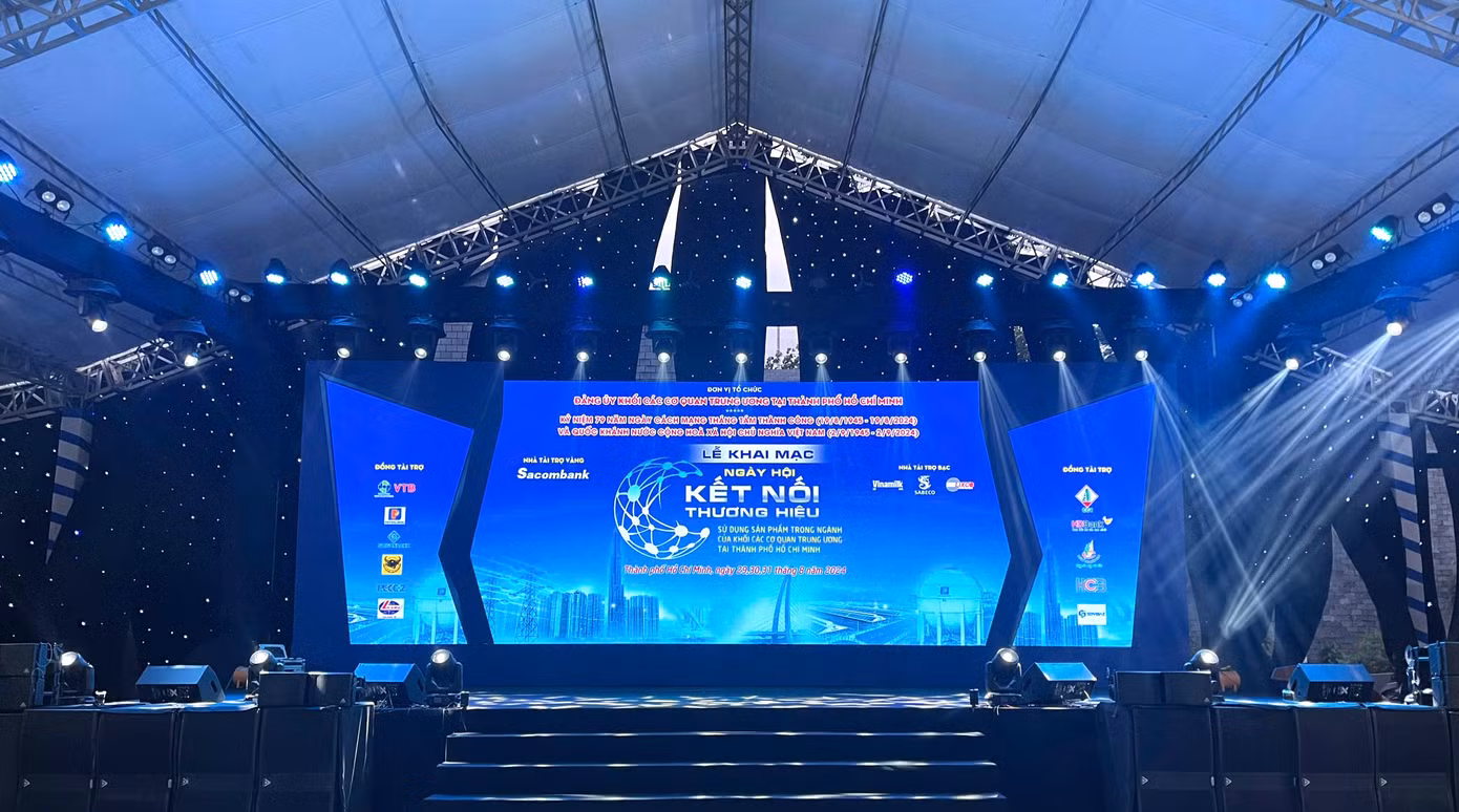 “Ngày hội kết nối thương hiệu 2024” diễn ra từ 29-31_08 tại Sân 4A, Nhà Văn hóa Thanh niên TP. Hồ Chí Minh.