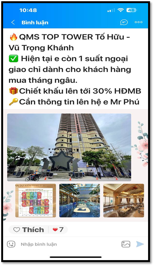 Cảnh giác trò lừa đảo khách hàng mua căn hộ QMS TOP TOWER ảnh 1 Cảnh giác trò lừa đảo khách hàng mua căn hộ QMS TOP TOWER ảnh 1