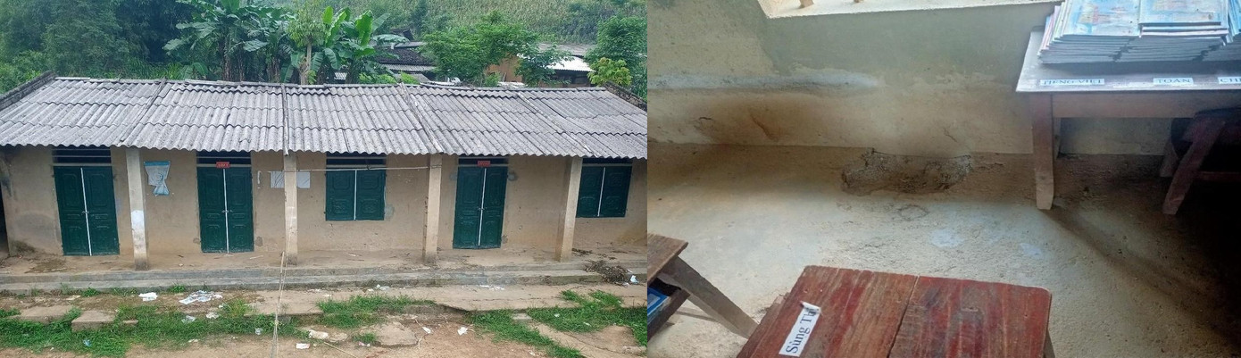 Điểm trường Phìn Chải B xuống cấp Điểm trường Phìn Chải B xuống cấp