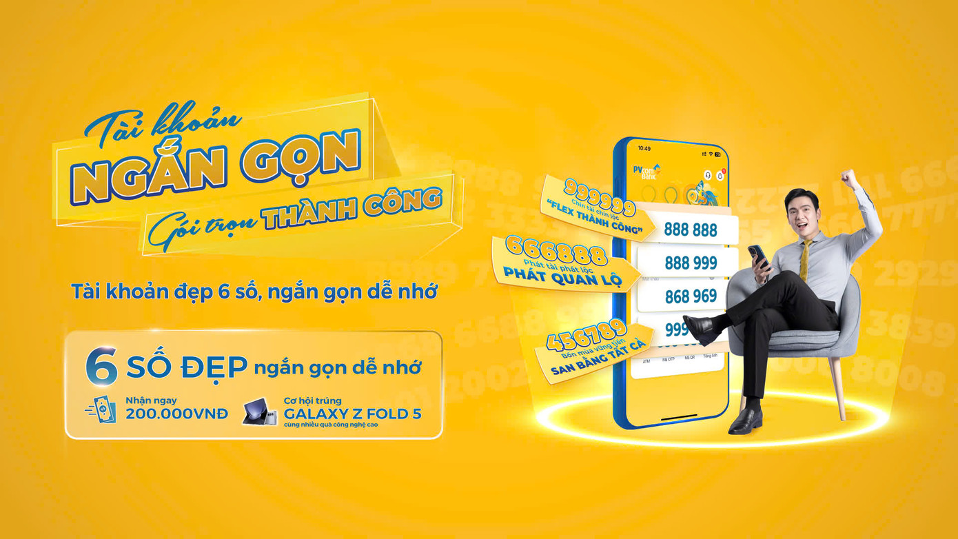 Khách hàng mở tài khoản “Đẹp Như Ý - Số ngắn” sẽ có cơ hội trúng Giải Nhất là 01 điện thoại Samsung Galaxy Z Fold5 Khách hàng mở tài khoản “Đẹp Như Ý - Số ngắn” sẽ có cơ hội trúng Giải Nhất là 01 điện thoại Samsung Galaxy Z Fold5