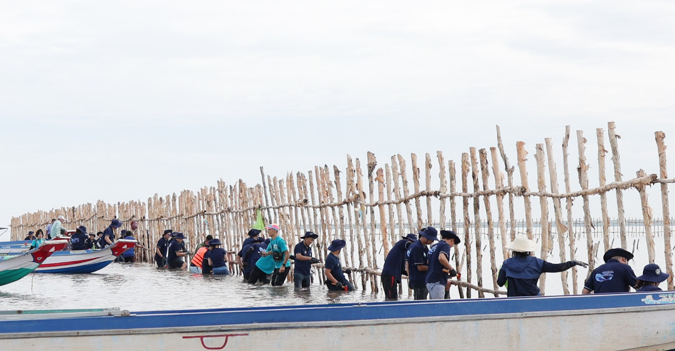 BAT Việt Nam phối hợp cùng Trung tâm Bảo tồn Thiên nhiên Gaia khoanh nuôi 120 hecta rừng ngập mặn tại Vườn Quốc gia Mũi Cà Mau. BAT Việt Nam phối hợp cùng Trung tâm Bảo tồn Thiên nhiên Gaia khoanh nuôi 120 hecta rừng ngập mặn tại Vườn Quốc gia Mũi Cà Mau.