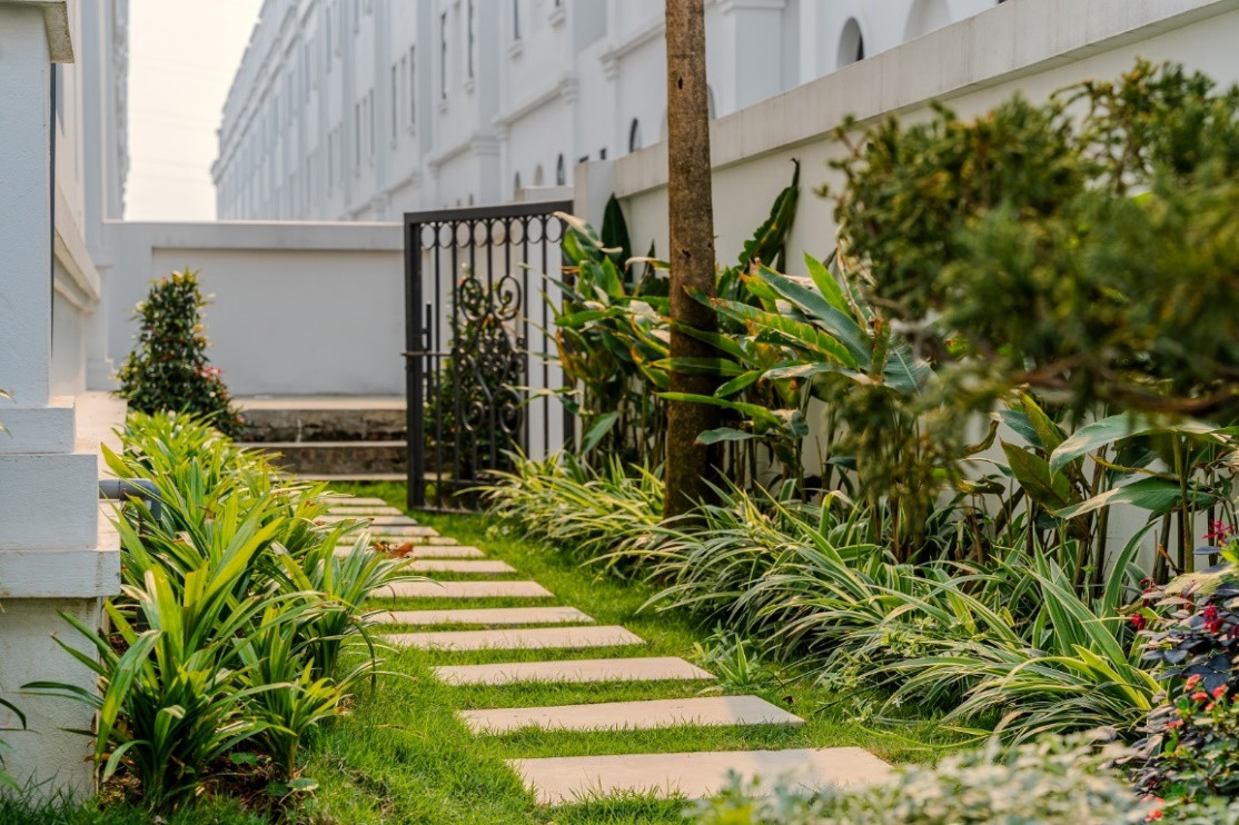 Mảng xanh quanh không gian sống được các chủ nhân giàu có đặc biệt quan tâm Mảng xanh quanh không gian sống được các chủ nhân giàu có đặc biệt quan tâm