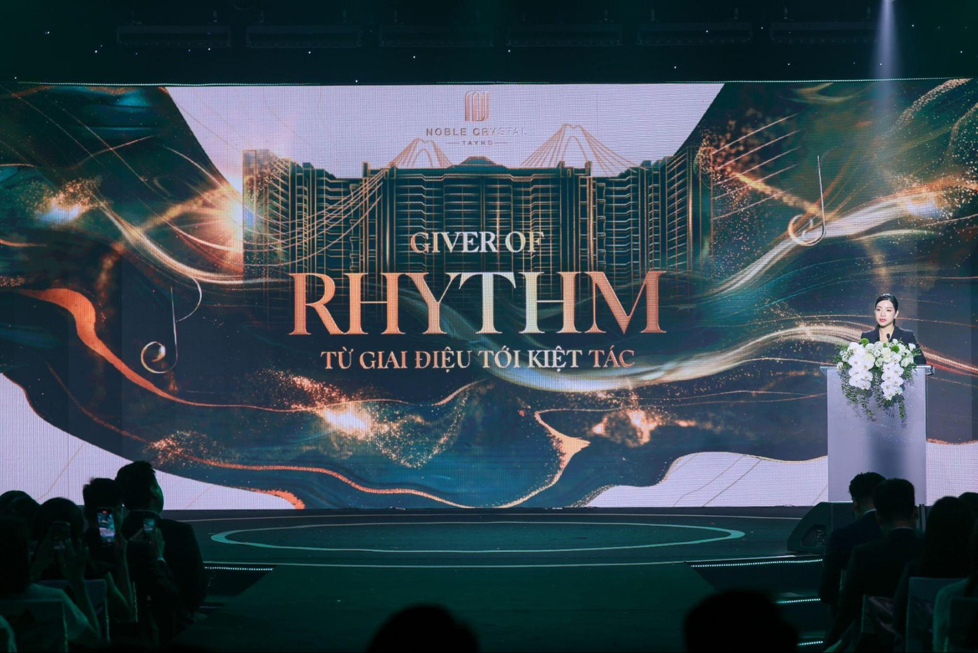 Bà Phan Thị Mỹ An – Phó TGĐ phụ trách Kinh doanh Noble phát biểu