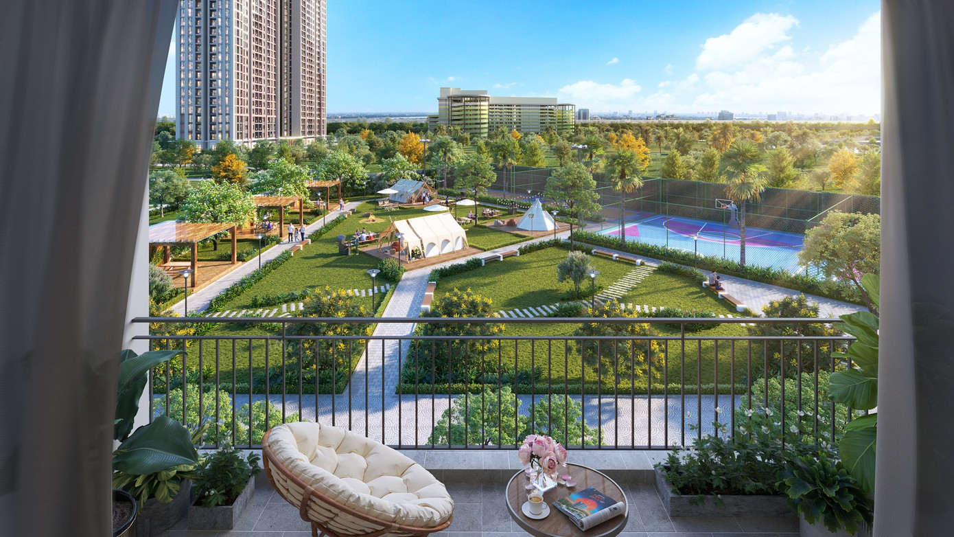 Không gian sống xanh ngay trước hiên nhà The Sola Park Không gian sống xanh ngay trước hiên nhà The Sola Park