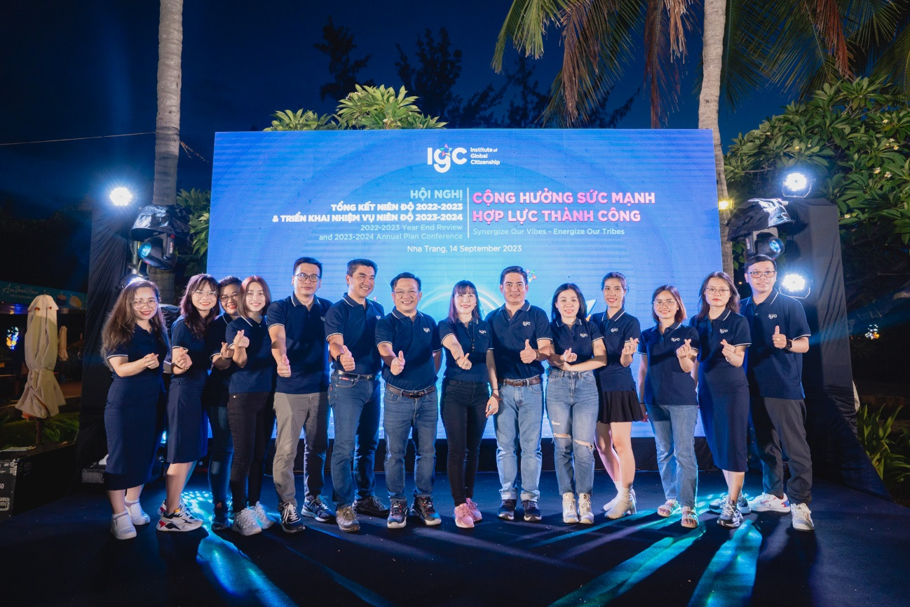 Ban lãnh đạo IGC thường xuyên chia sẻ các định hướng cùng nhân sự toàn Tập đoàn.