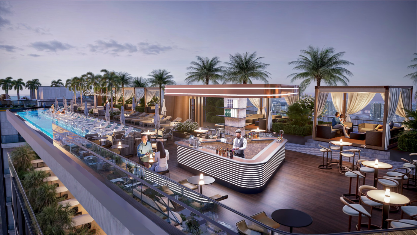 Tổ hợp giải trí trên không với hình ảnh "du thuyền chân mây" đầy phóng khoáng