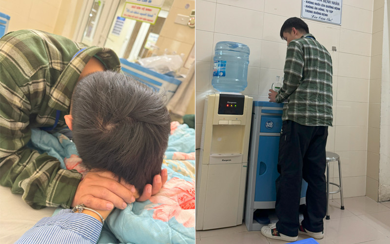 Hải tận tâm chăm sóc Huyền trong những ngày tháng cô nằm viện.