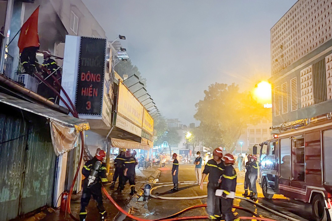 Hiện trường vụ cháy.