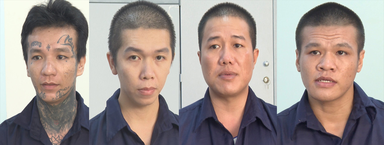 Từ trái qua, Khánh, Lộc, Phi và Pháp. Ảnh: C.A.