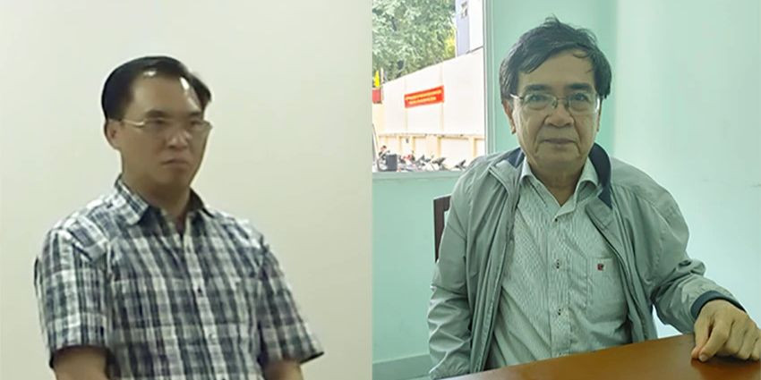 Ông Đinh Trường Chinh (bên trái) và ông Huỳnh Thế Năng. Ảnh: Công an cung cấp. Ông Đinh Trường Chinh (bên trái) và ông Huỳnh Thế Năng. Ảnh: Công an cung cấp.