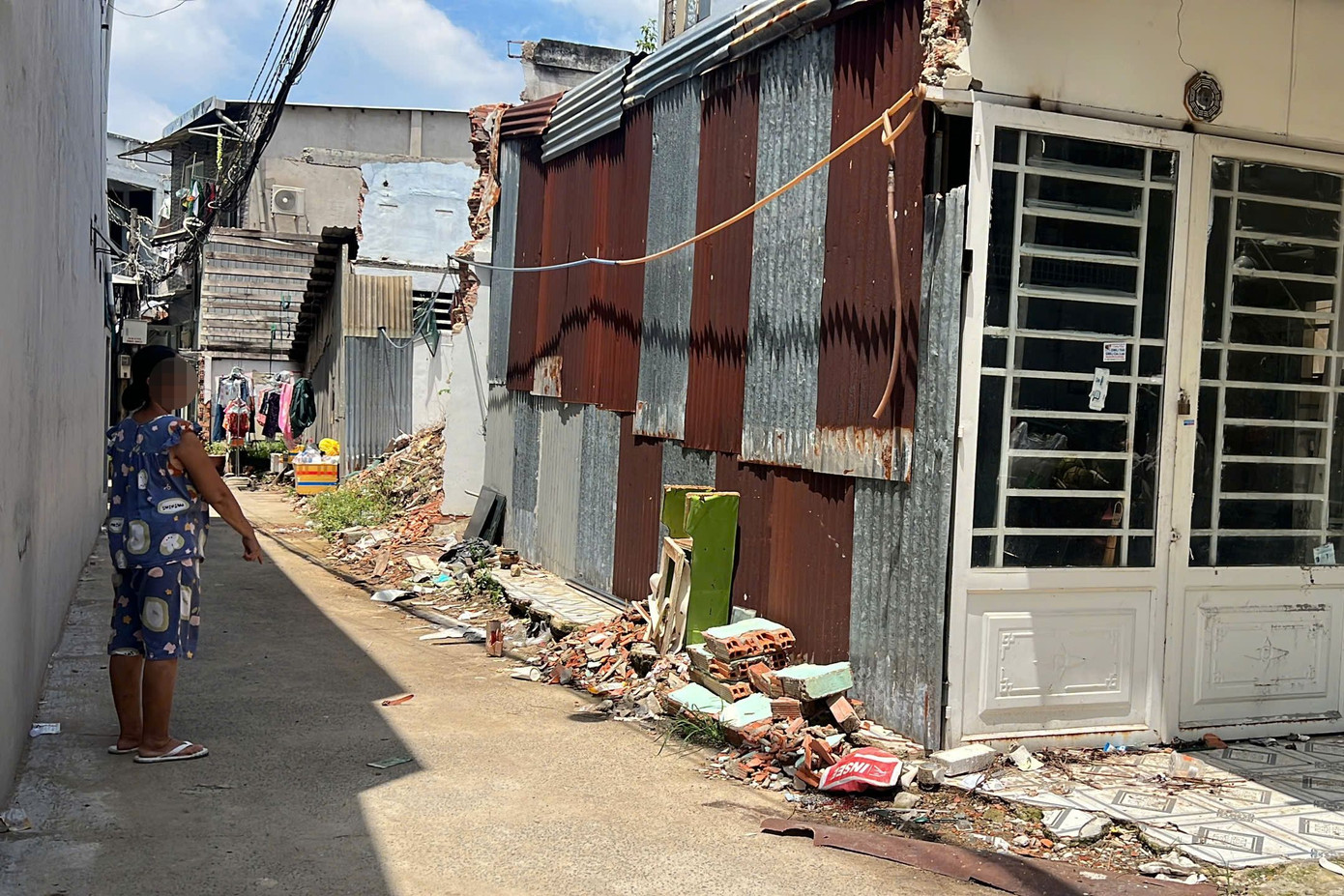 Vị trí xảy ra vụ việc. Ảnh: C.A. Vị trí xảy ra vụ việc. Ảnh: C.A.