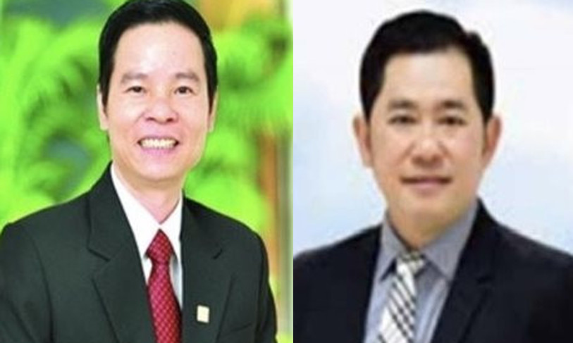 Ông Đinh Văn Thành (bên trái) và ông Chiêm Anh Dũng.