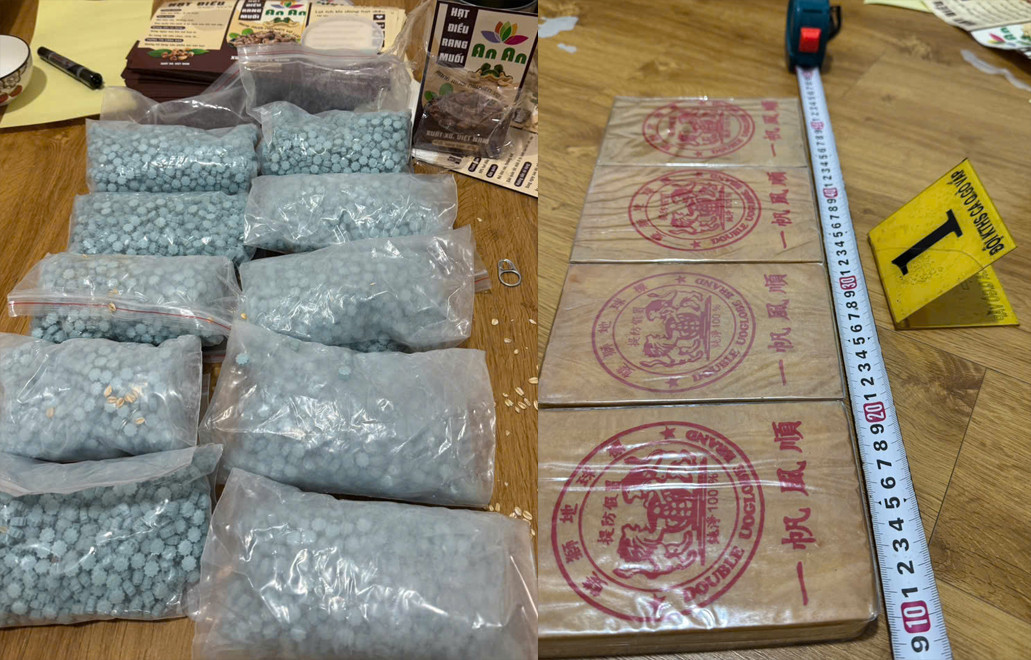 Tang vật vụ án. Ảnh: Công an cung cấp.