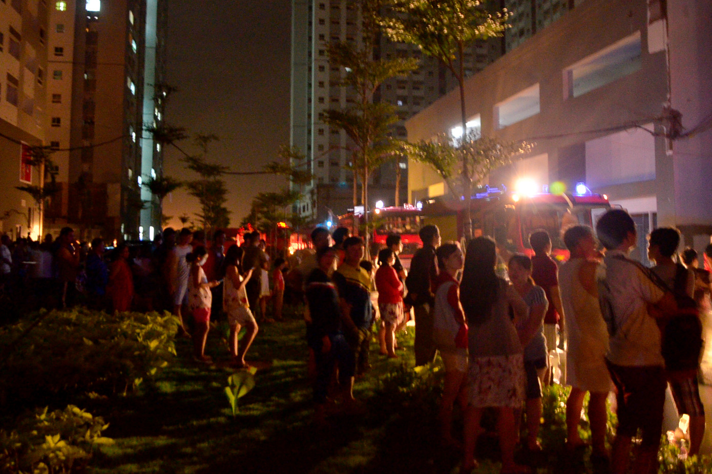 Tháng 7/2016, căn hộ ở tầng 11 block 4 của chung cư này cũng xảy ra cháy. Ảnh: Hoàng Thuận.