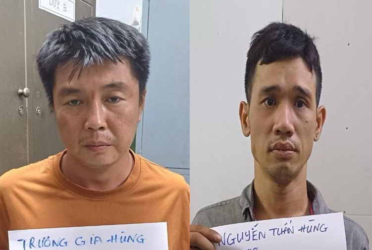 Trương Gia Hùng (bên trái) và Nguyễn Tuấn Hùng.