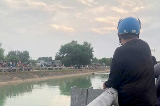 Khu vực xảy ra vụ việc. Ảnh: C.A.