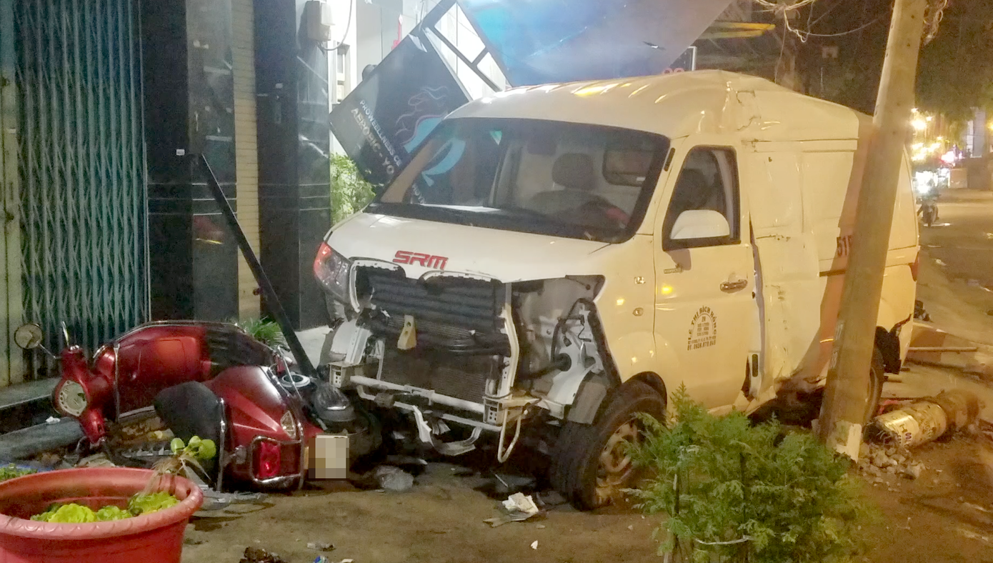 Hiện trường vụ tai nạn.