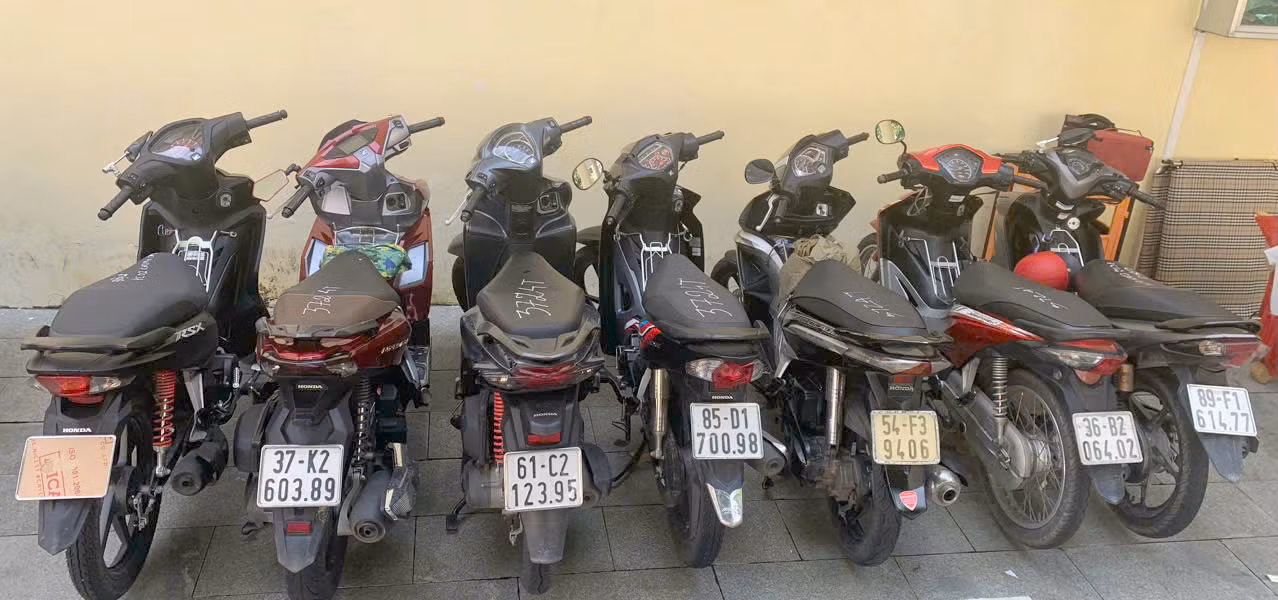 Tang vật vụ án. Ảnh: C.A. Tang vật vụ án. Ảnh: C.A.