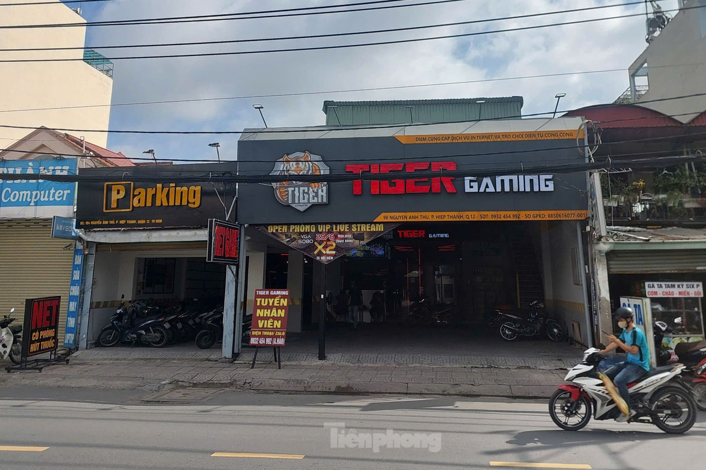 Tiệm game xảy ra vụ việc. Ảnh: Hoàng Thuận. Tiệm game xảy ra vụ việc. Ảnh: Hoàng Thuận.