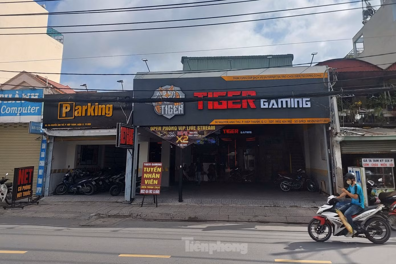 Tiệm game xảy ra vụ việc. Ảnh: Hoàng Thuận. Tiệm game xảy ra vụ việc. Ảnh: Hoàng Thuận.