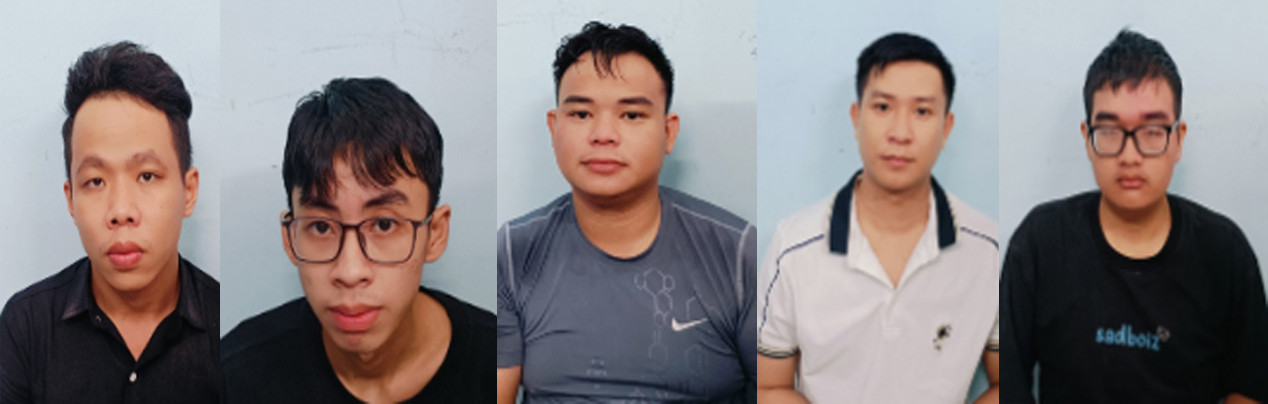 Các đối tượng liên quan bị bắt giữ. Ảnh: A.X.