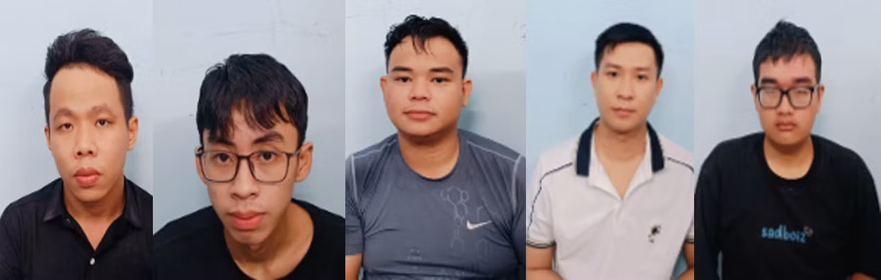 Các đối tượng liên quan bị bắt giữ. Ảnh: A.X.