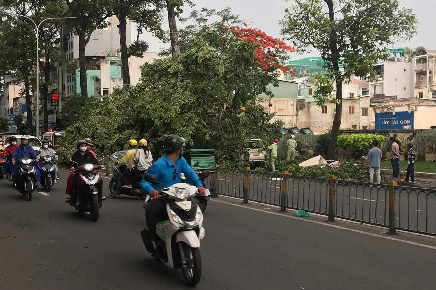 Hiện trường xảy ra vụ việc. Ảnh: C.A.