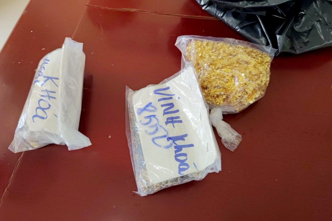 Tang vật vụ án.