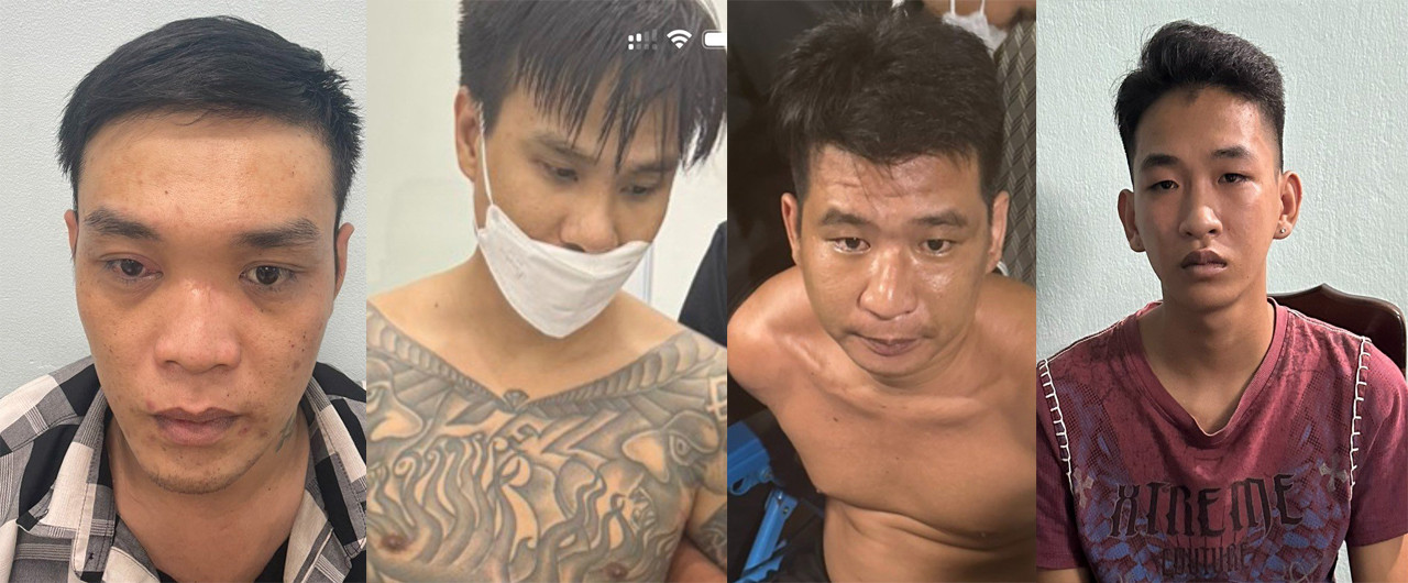 Các nghi phạm bị bắt giữ (Ảnh: Công an cung cấp). Các nghi phạm bị bắt giữ (Ảnh: Công an cung cấp).