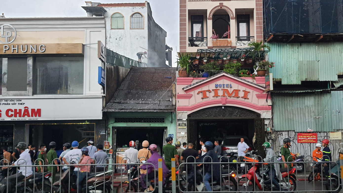 Căn nhà xảy ra hỏa hoạn (Ảnh: Hoàng Thuận).