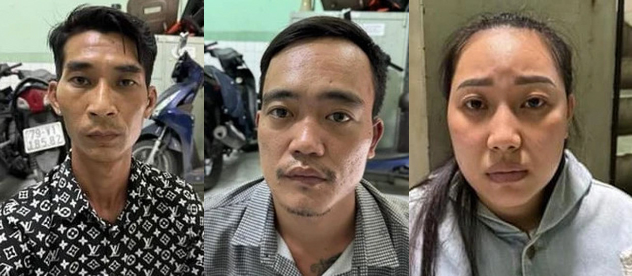 Từ trái qua, Châu, Bình và Phượng. Ảnh: A.X. Từ trái qua, Châu, Bình và Phượng. Ảnh: A.X.