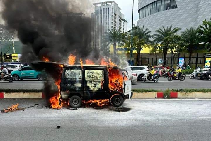 Hiện trường vụ cháy.