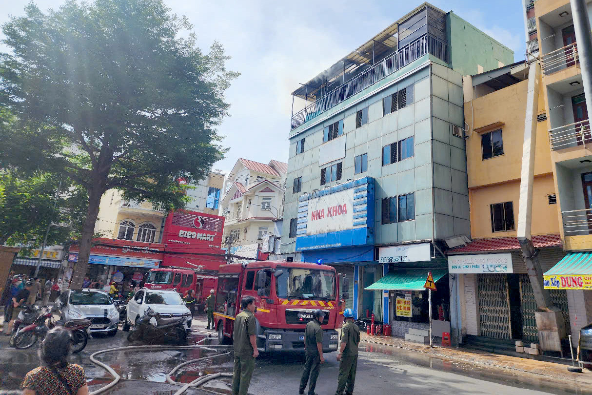 Hiện trường vụ cháy. Ảnh: C.A. Hiện trường vụ cháy. Ảnh: C.A.