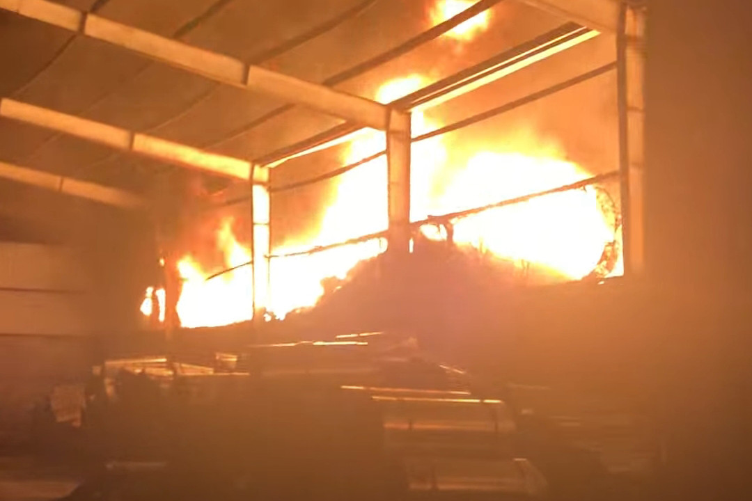 Hiện trường bên trong vụ cháy. Ảnh: Hải Yến.