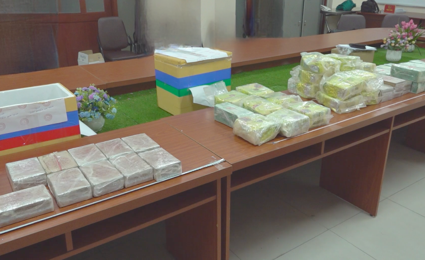 Trong 9 tháng đầu năm 2024, lực lượng công an thu giữ gần 1 tấn ma túy. Ảnh: Công an cung cấp.