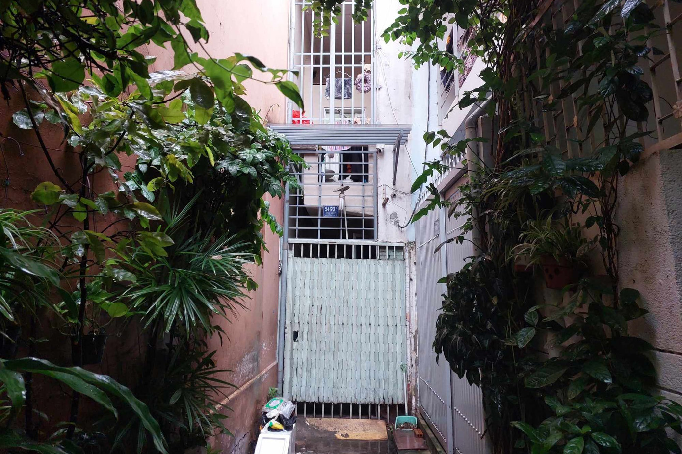 Căn nhà nơi phát hiện thi thể bé sơ sinh. Ảnh: B.T.