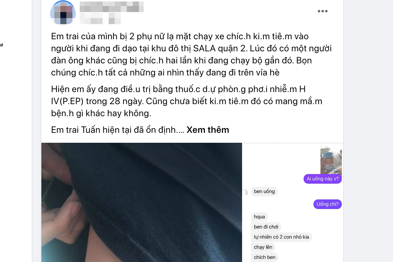 Thông tin được chủ tài khoản Facebook L.K.T. đăng tải trên mạng xã hội. Ảnh chụp màn hình.