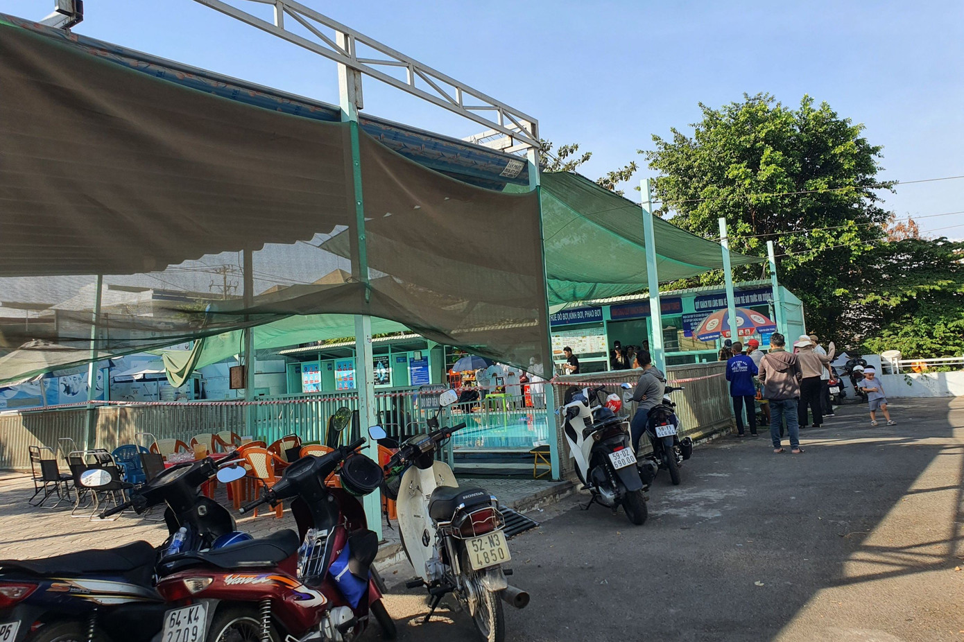 Hồ bơi xảy ra vụ việc.