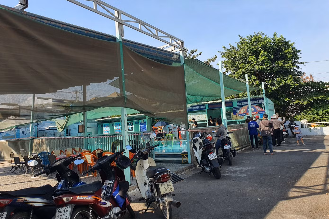 Hồ bơi xảy ra vụ việc.