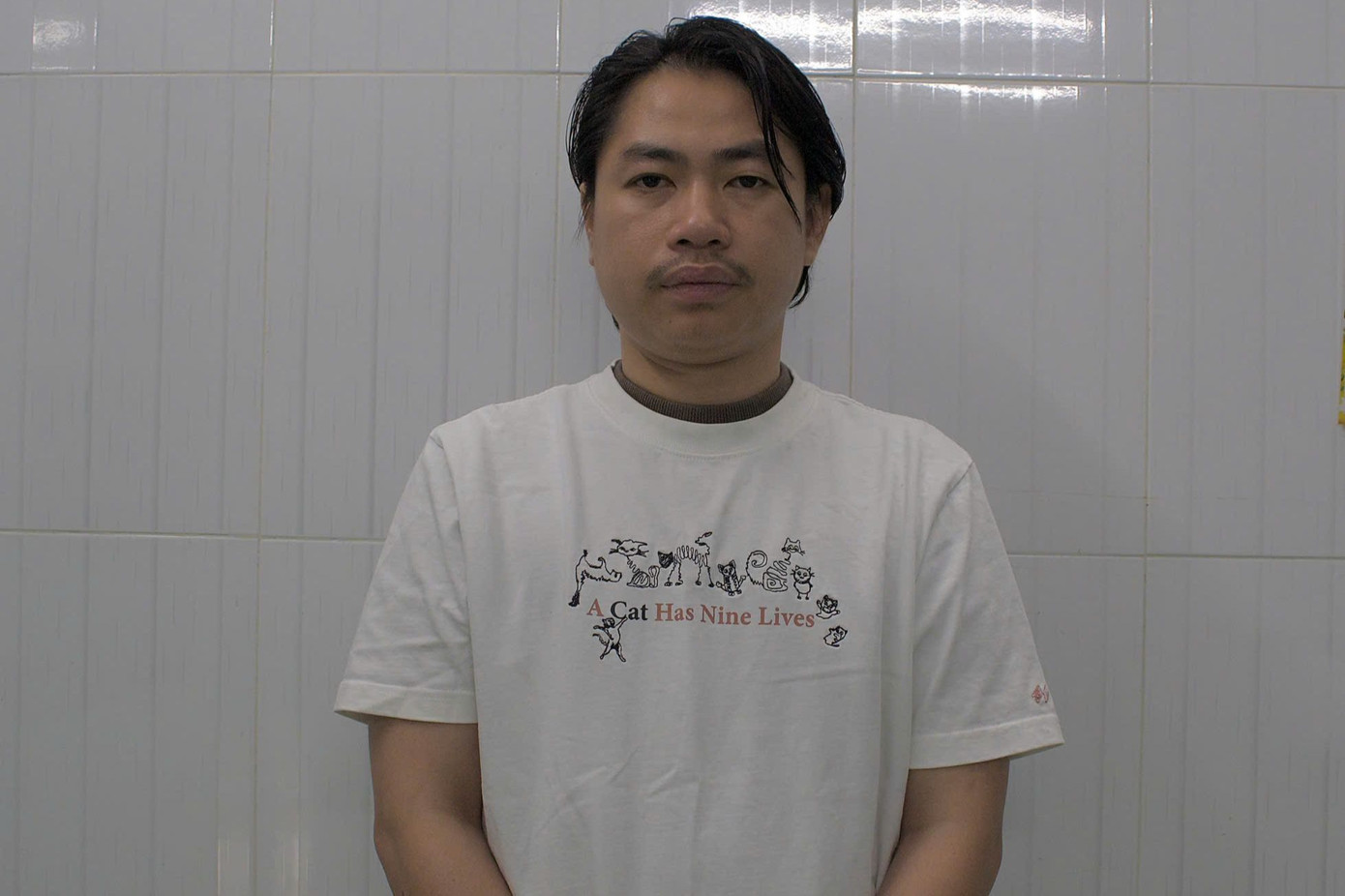 Nguyễn Bảo Hoàng tại cơ quan công an. Ảnh: Công an cung cấp. Nguyễn Bảo Hoàng tại cơ quan công an. Ảnh: Công an cung cấp.