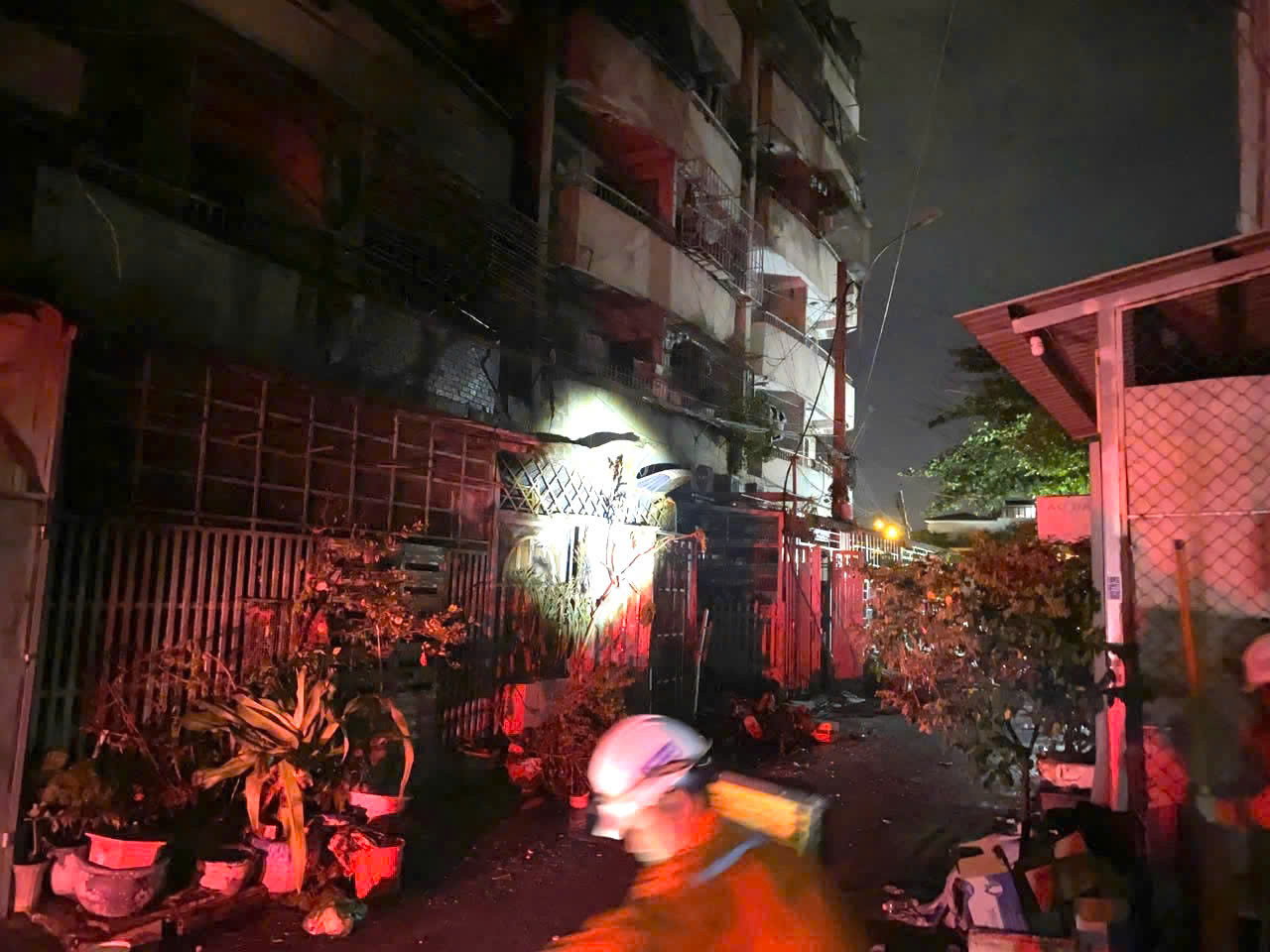 Hiện trường xảy ra vụ cháy. Ảnh: C.A. Hiện trường xảy ra vụ cháy. Ảnh: C.A.