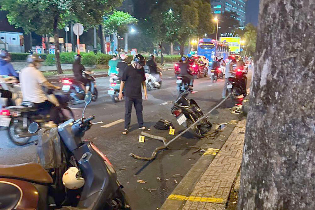 Hiện trường xảy ra vụ việc. Ảnh: C.A. Hiện trường xảy ra vụ việc. Ảnh: C.A.