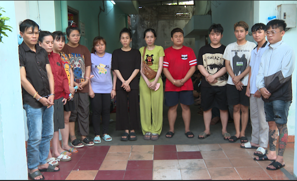 Các đối tượng trong đường dây do Kông cầm đầu. Ảnh: Công an cung cấp. Các đối tượng trong đường dây do Kông cầm đầu. Ảnh: Công an cung cấp.