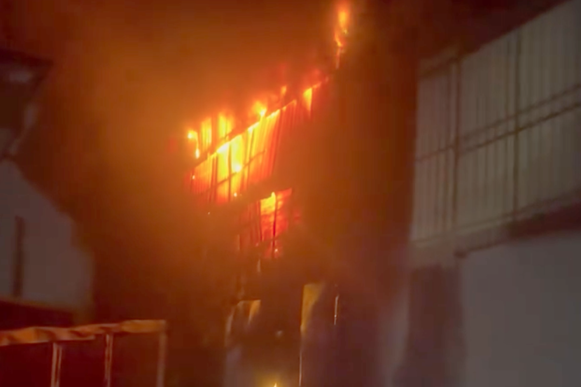 Hiện trường vụ cháy. Ảnh: A.X. Hiện trường vụ cháy. Ảnh: A.X.