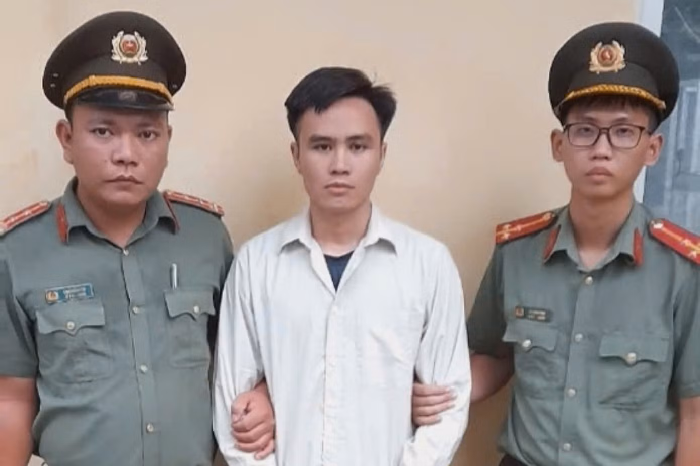 Bị can Trần Khắc Đức tại cơ quan công an. Ảnh: Công an cung cấp.