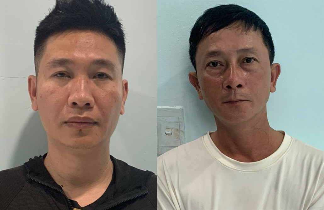 Nguyễn Viết Lộc (bên trái) và Nguyễn Ngọc Quý có nhiệm vụ tìm khách hàng và xác minh lai lịch người vay. Ảnh: Công an cung cấp. Nguyễn Viết Lộc (bên trái) và Nguyễn Ngọc Quý có nhiệm vụ tìm khách hàng và xác minh lai lịch người vay. Ảnh: Công an cung cấp.