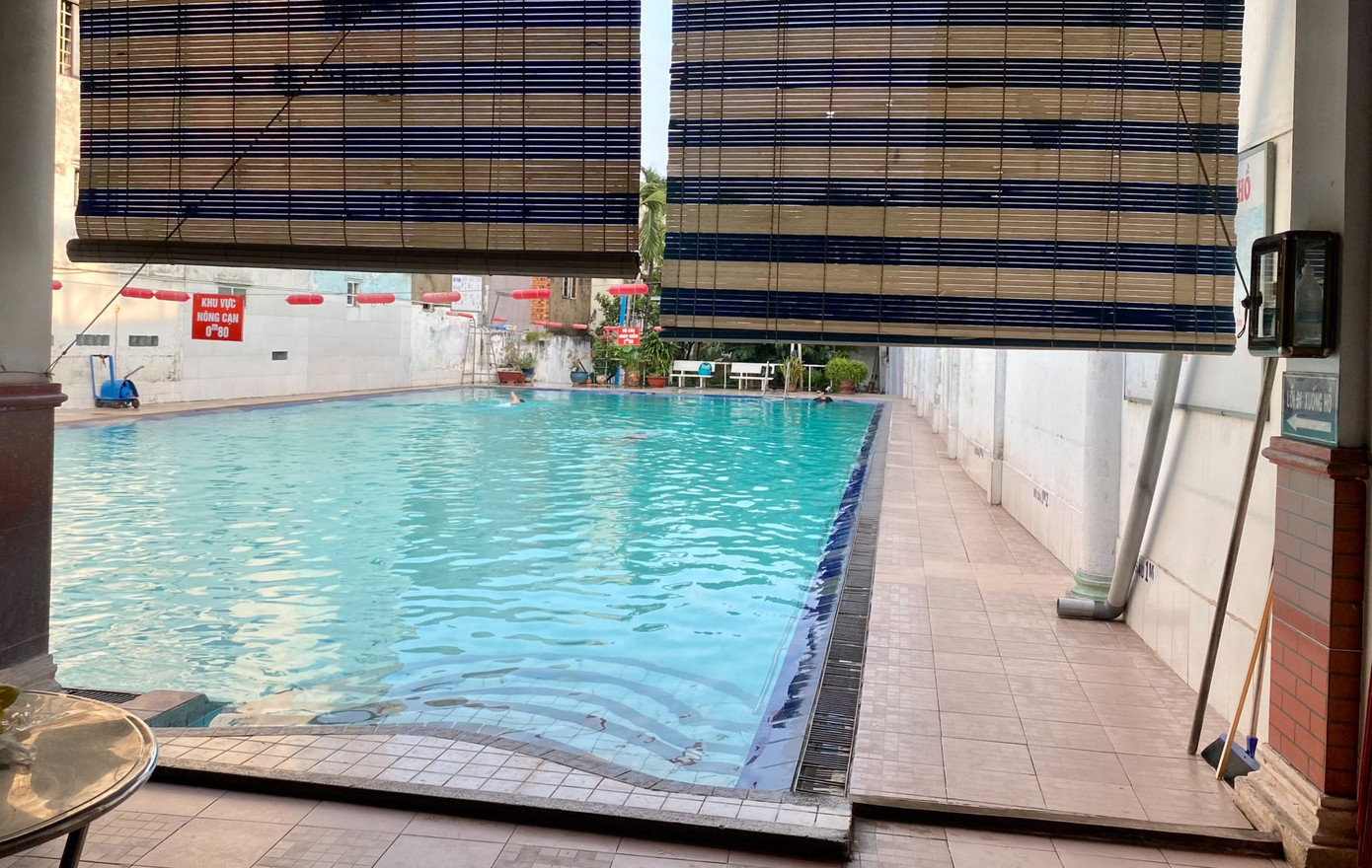 Hồ bơi xảy ra vụ việc. Ảnh: M.A.